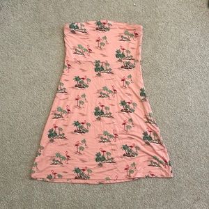Pink mini dress